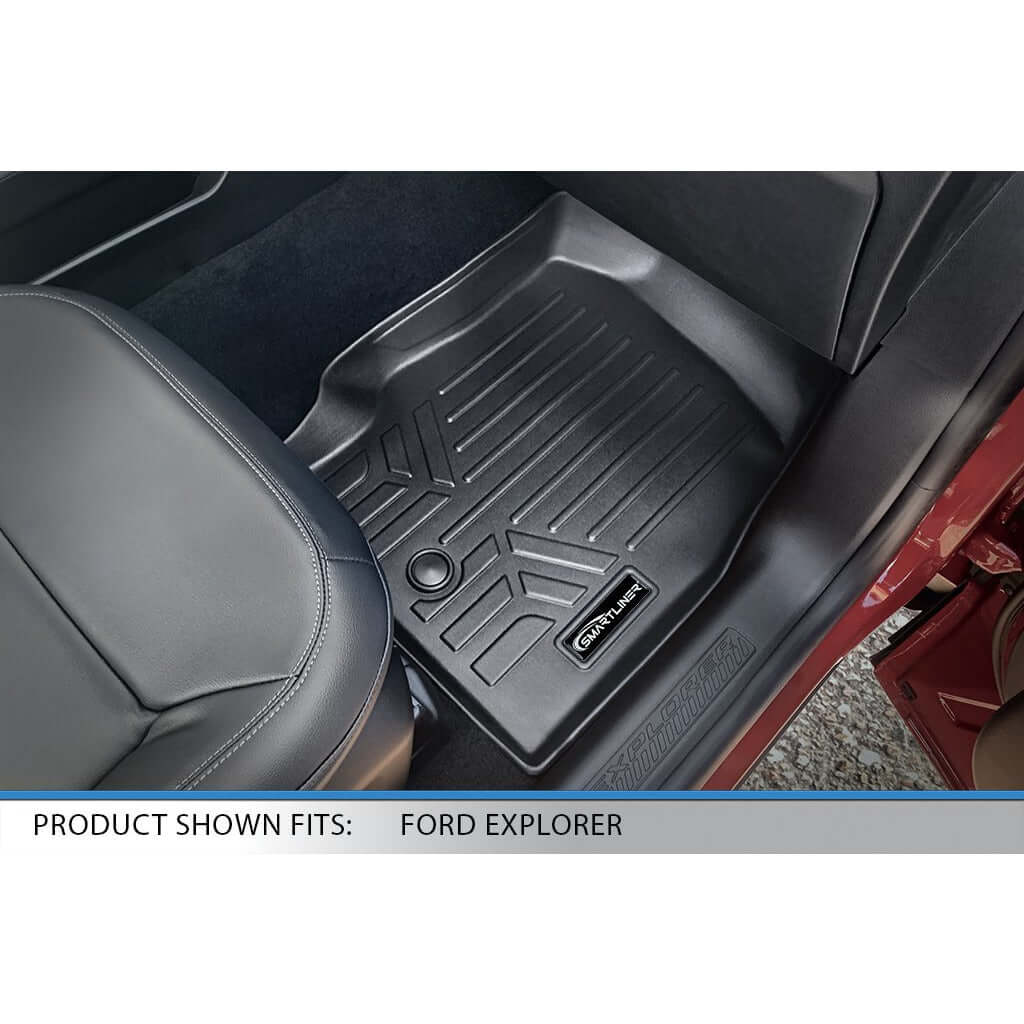 SMARTLINER Custom Fit Floor Liners For for 2020-2025 Ford Explorer 7 Passenger