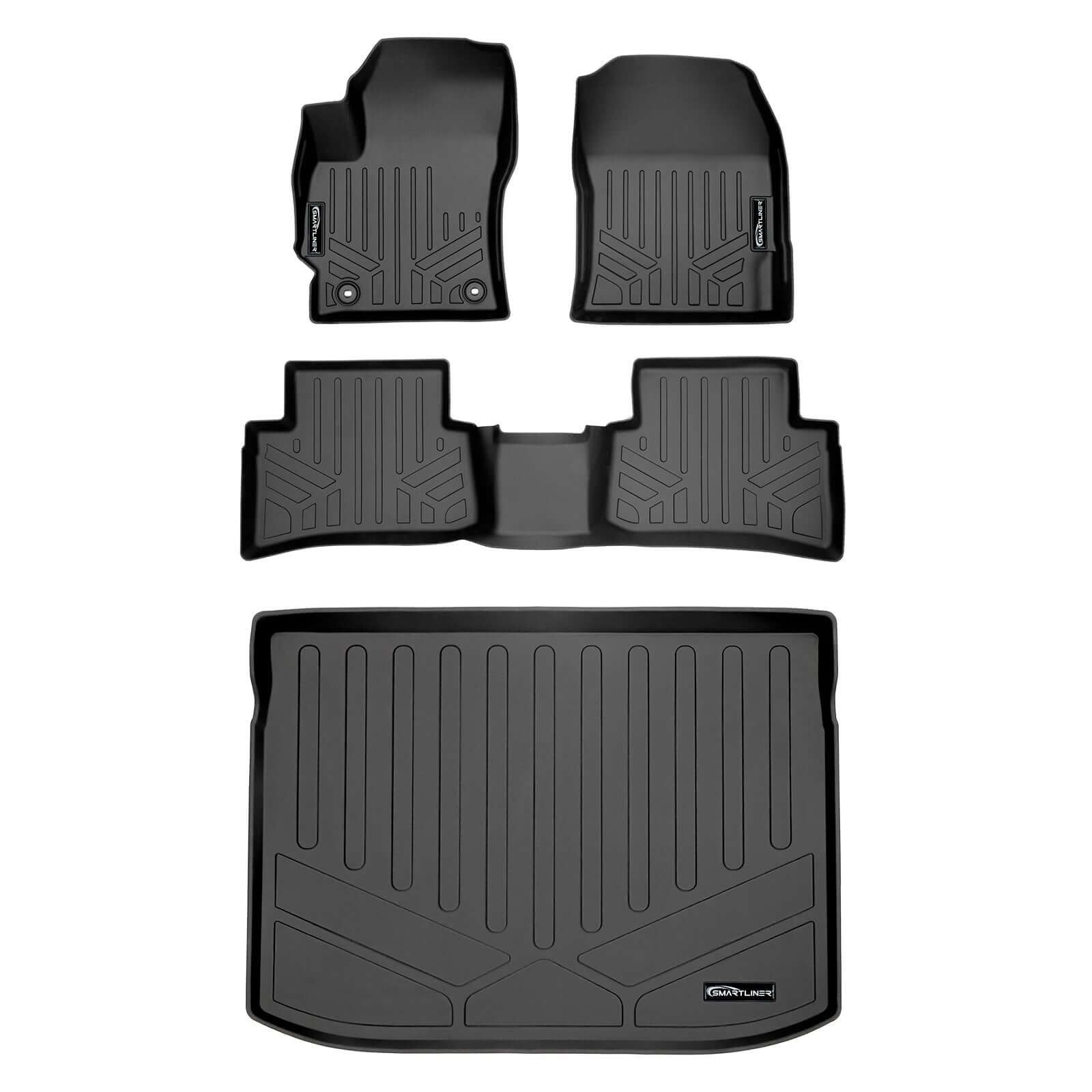 SMARTLINER Custom Fit Floor Liners For 2019-2025 Toyota Corolla Hatchback (No Tire Repair Kit)