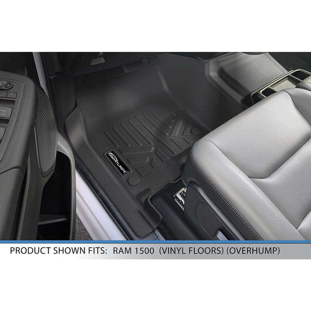 SmartCoverage™ Custom Fit Floor Liners For 2019 - 2024 Ram 1500 Crew Cab Vinyl Floor with 1st Row Bench Seat