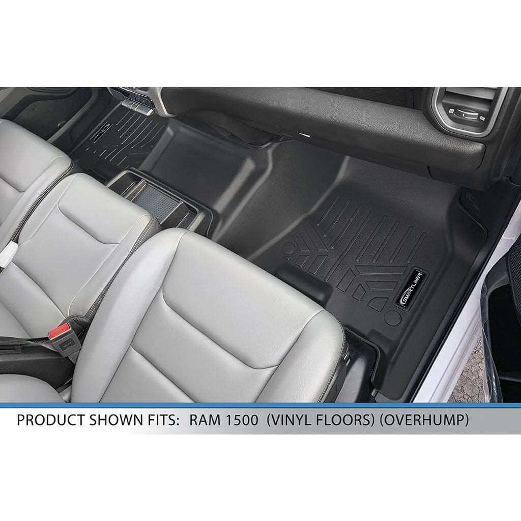 SmartCoverage™ Custom Fit Floor Liners For 2019 - 2024 Ram 1500 Crew Cab Vinyl Floor with 1st Row Bench Seat