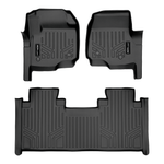 SMARTLINER Custom Fit Floor Liners For 2017-2025 Ford F-250|F-350 SuperCab with 1st Row Bench Seat with Vinyl Flooring | No OTH