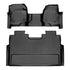 SMARTLINER Custom Fit Floor Liners For 2017-2025 Ford Super Duty Crew with Vinyl Flooring and 2nd Row Bench Seat