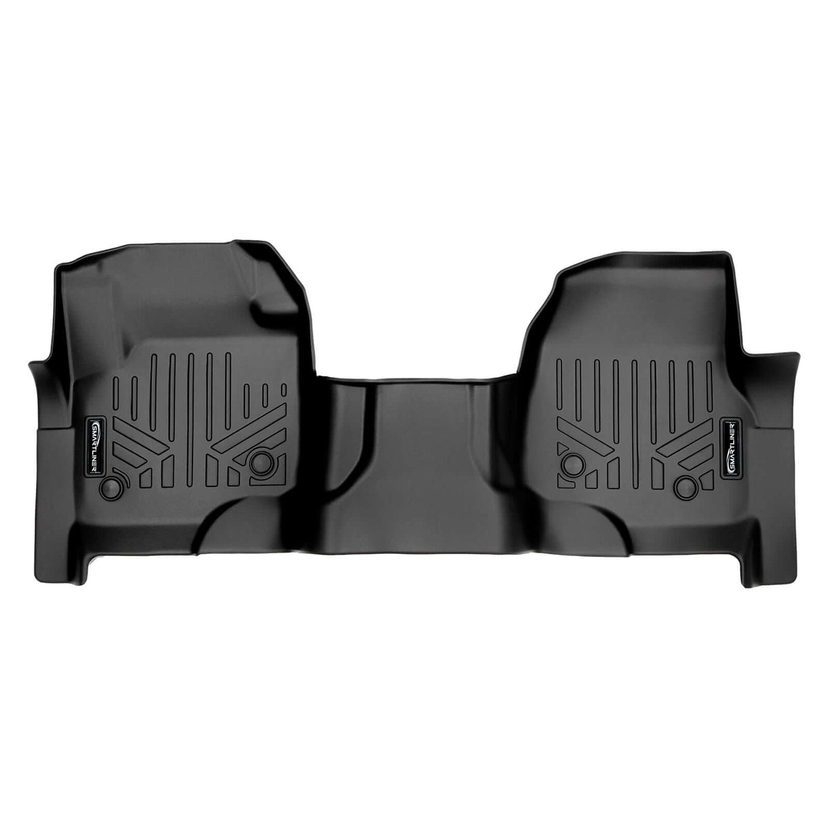 SMARTLINER Custom Fit Floor Liners For 2017-2025 Ford Super Duty Crew with Vinyl Flooring and 2nd Row Bench Seat