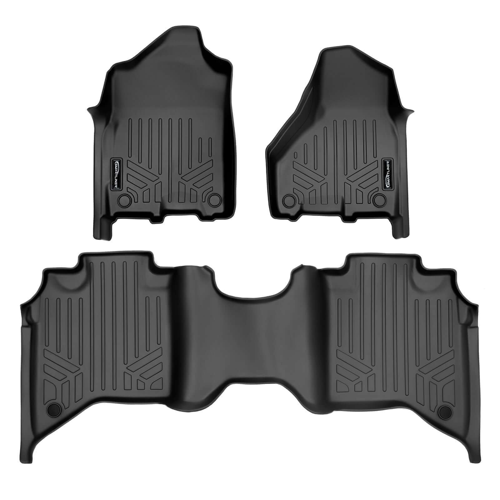 SMARTLINER Custom Fit Floor Liners For 2019-2024 Ram 2500/3500 Crew Cab with 1st Row Bucket or Bench Seats