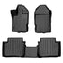 SMARTLINER Custom Fit Floor Liners For 2019-2023 Ford Ranger SuperCab with Vinyl Flooring