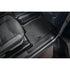 SMARTLINER Custom Fit Floor Liners Compatible With 2020-2025 Chevrolet Silverado 2500 HD | 3500 HD (Crew Cab|Vinyl Flooring|1st Row Bench Seats|Without Over the Hump Coverage|with 2nd Row Underseat Storage)
