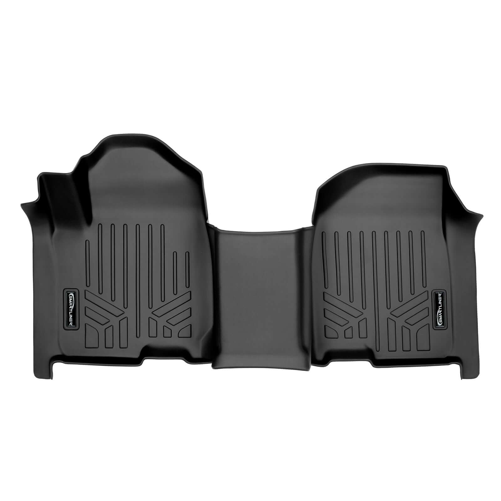 SMARTLINER Custom Fit Floor Liners Compatible With 2020-2025 Chevrolet Silverado 2500 HD | 3500 HD (Crew Cab|Vinyl Flooring|1st Row Bench Seat|With Over the Hump Coverage|with 2nd Row Underseat Storage)