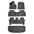 SMARTLINER Custom Fit Floor Liners For 2020-2025 Hyundai Palisade with 2nd Row Bench Seat