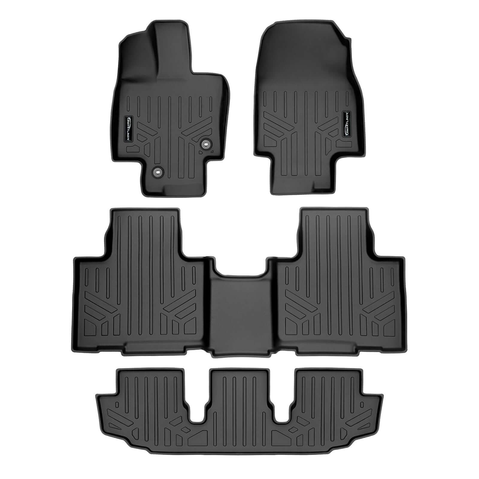SMARTLINER Custom Fit Floor Liners For 2020-2025 Toyota Highlander Hybrid