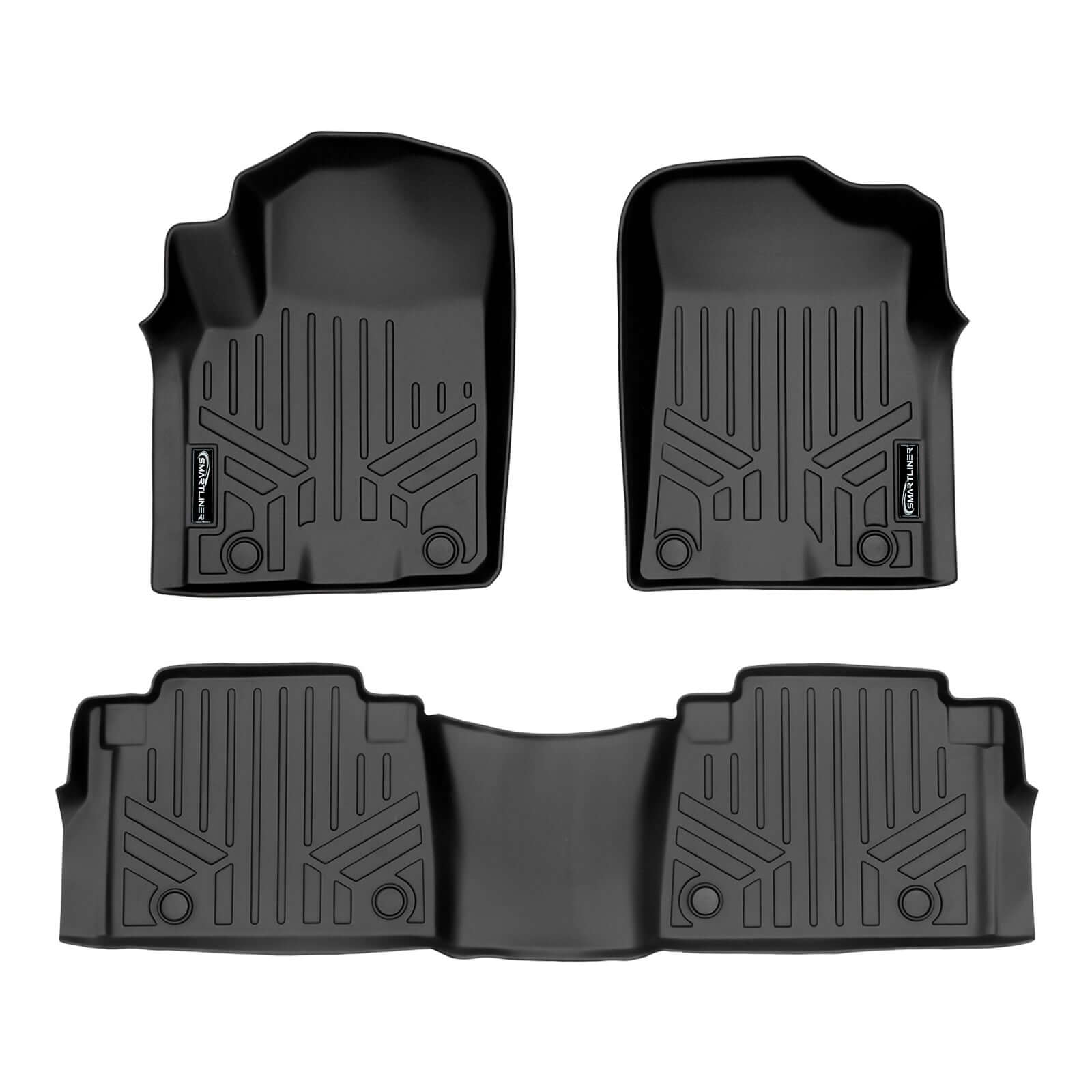 SMARTLINER Custom Fit Floor Liners For 2019-2024 Infiniti QX80 and 2019-2024 Nissan Armada No Bucket Seats & Center Console Only