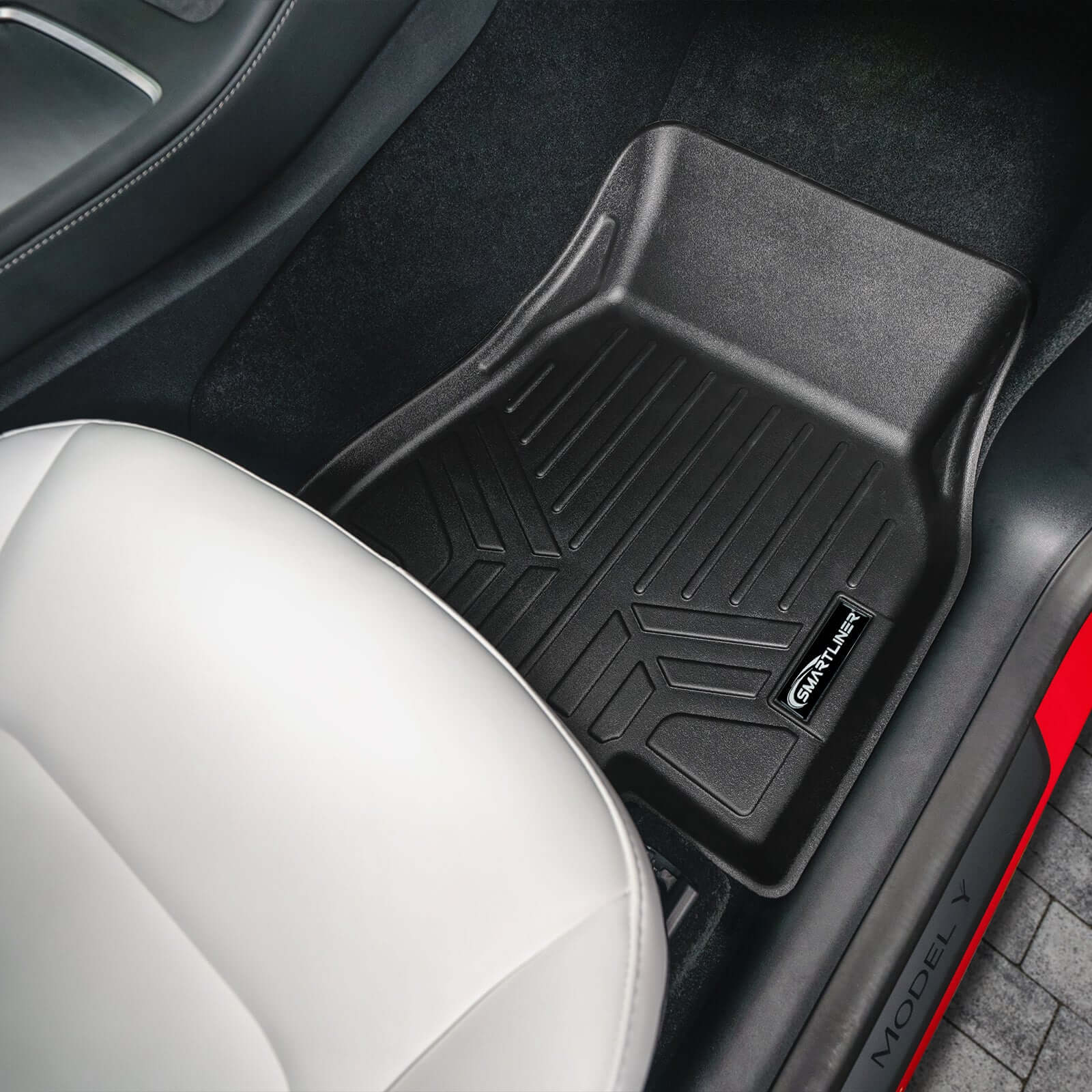 SMARTLINER Custom Fit Floor Liners For 2020-2025 Tesla Model Y (5 Passenger)