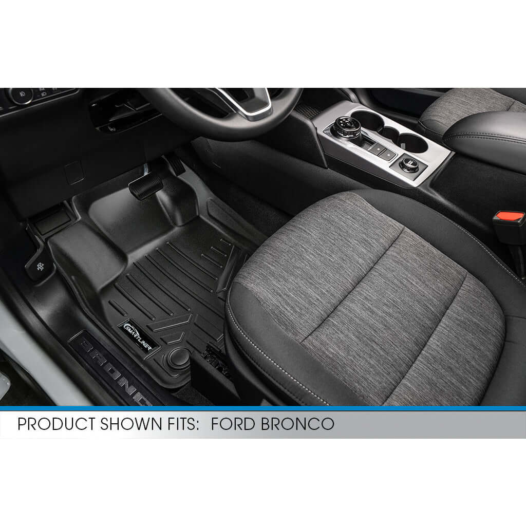 SMARTLINER Custom Fit Floor Liners For 2021-2025 Ford Bronco Sport W/O Rear Bump