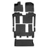 SMARTLINER Custom Fit Floor Liners For 2021-2025 Toyota Sienna with 2nd Row Bench Seat