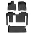 SMARTLINER Custom Fit Floor Liners For 2021-2025 Toyota Sienna with 2nd Row Bench Seat