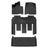 SMARTLINER Custom Fit Floor Liners For 2022-2025 Kia Carnival (7 Passenger Models With 2nd Row VIP Seats)