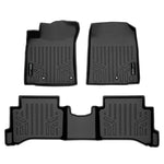 SMARTLINER Custom Fit Floor Liners For 2017-2022 Hyundai Ioniq Hybrid with Subwoofer in Cargo Area (Does Not Fit Electric Models)