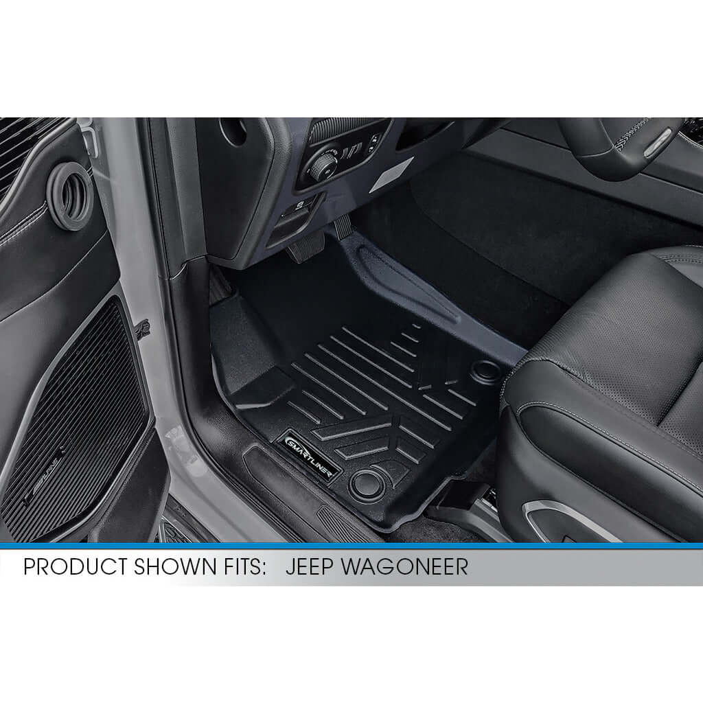 SMARTLINER Custom Fit Floor Liners For 2022-2025 Jeep Grand Wagoneer (8 Passenger Model)