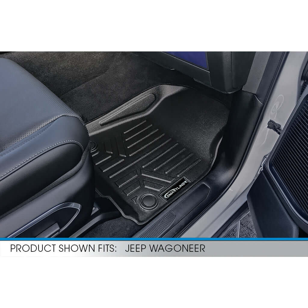 SMARTLINER Custom Fit Floor Liners For 2022-2025 Jeep Grand Wagoneer (8 Passenger Model)
