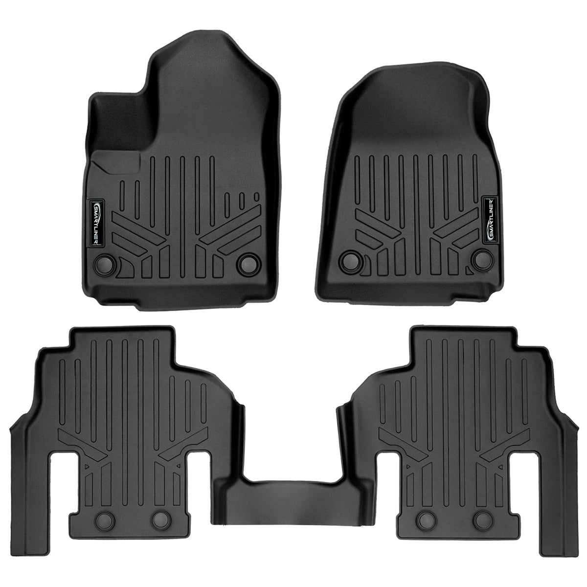 SMARTLINER Custom Fit Floor Liners For 2022-2025 Jeep Wagoneer (7 Passenger Model)