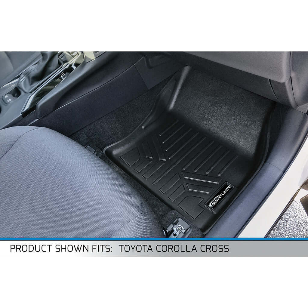 SMARTLINER Custom Fit Floor Liners For 2022-2025 Toyota Corolla Cross (Fits FWD)