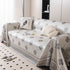 Cooling Four-Leaf Clover Hope Faith Love Luck Summer Comfy Ice Silk Furniture Throw Covers for Sofas