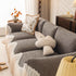 Luxury Sofa Throw Cover with Elegant Ruffled Skirt, Soft Decorative Couch Protector