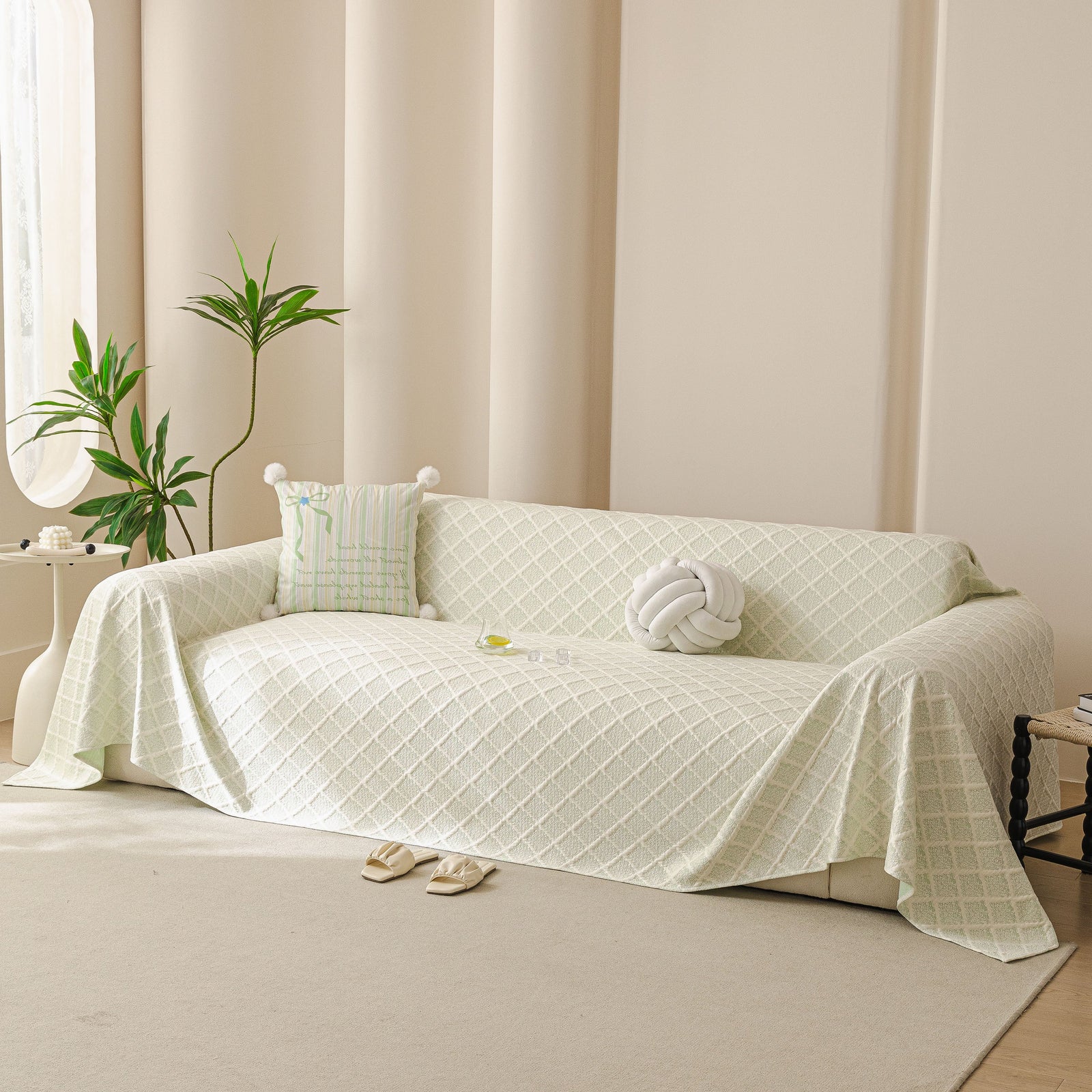 Cooling Couch Cover Throw, Washable Breathable Summer Bed Cover Sofa Protector Covers