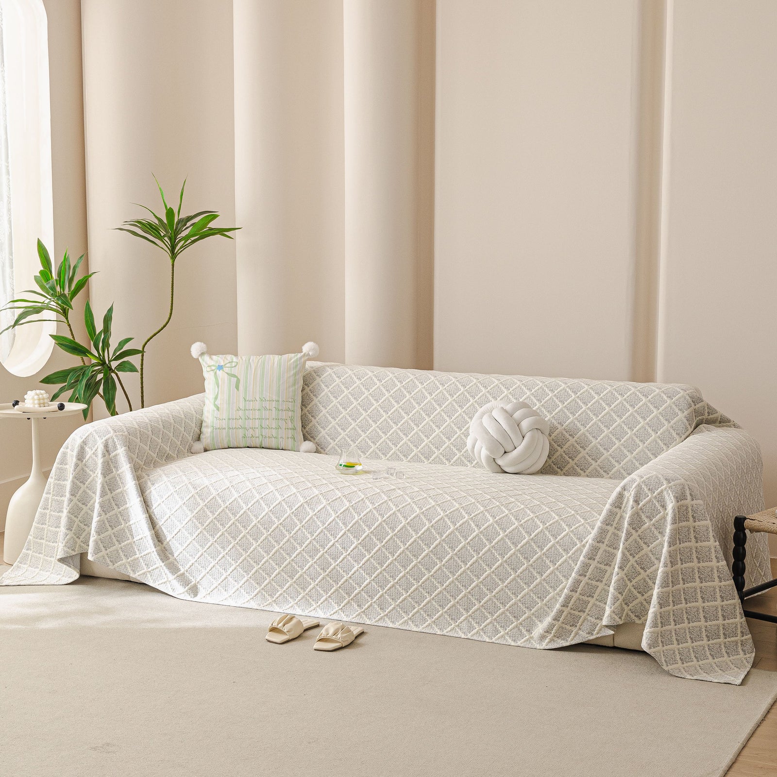 Cooling Couch Cover Throw, Washable Breathable Summer Bed Cover Sofa Protector Covers