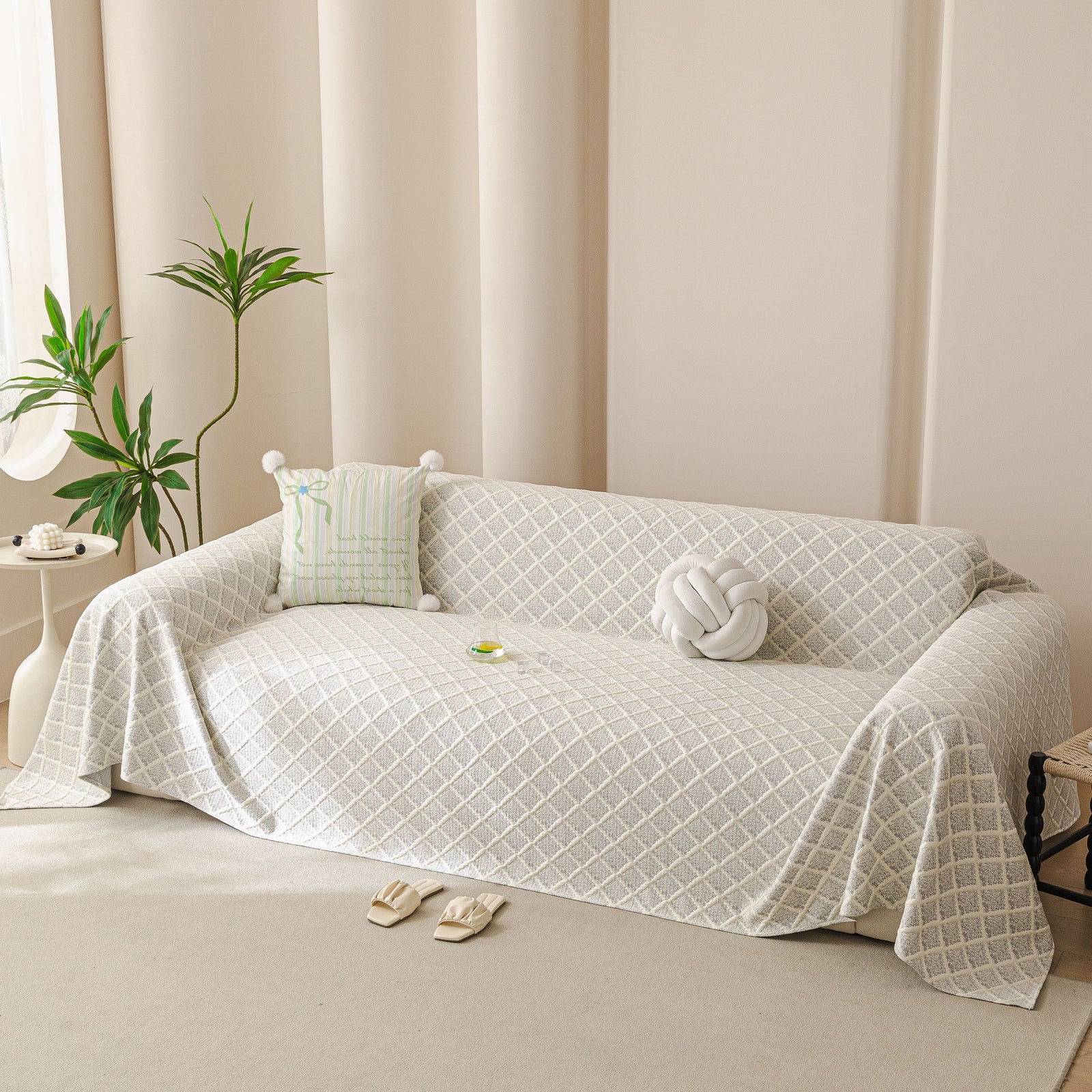 Cooling Couch Cover Throw, Washable Breathable Summer Bed Cover Sofa Protector Covers