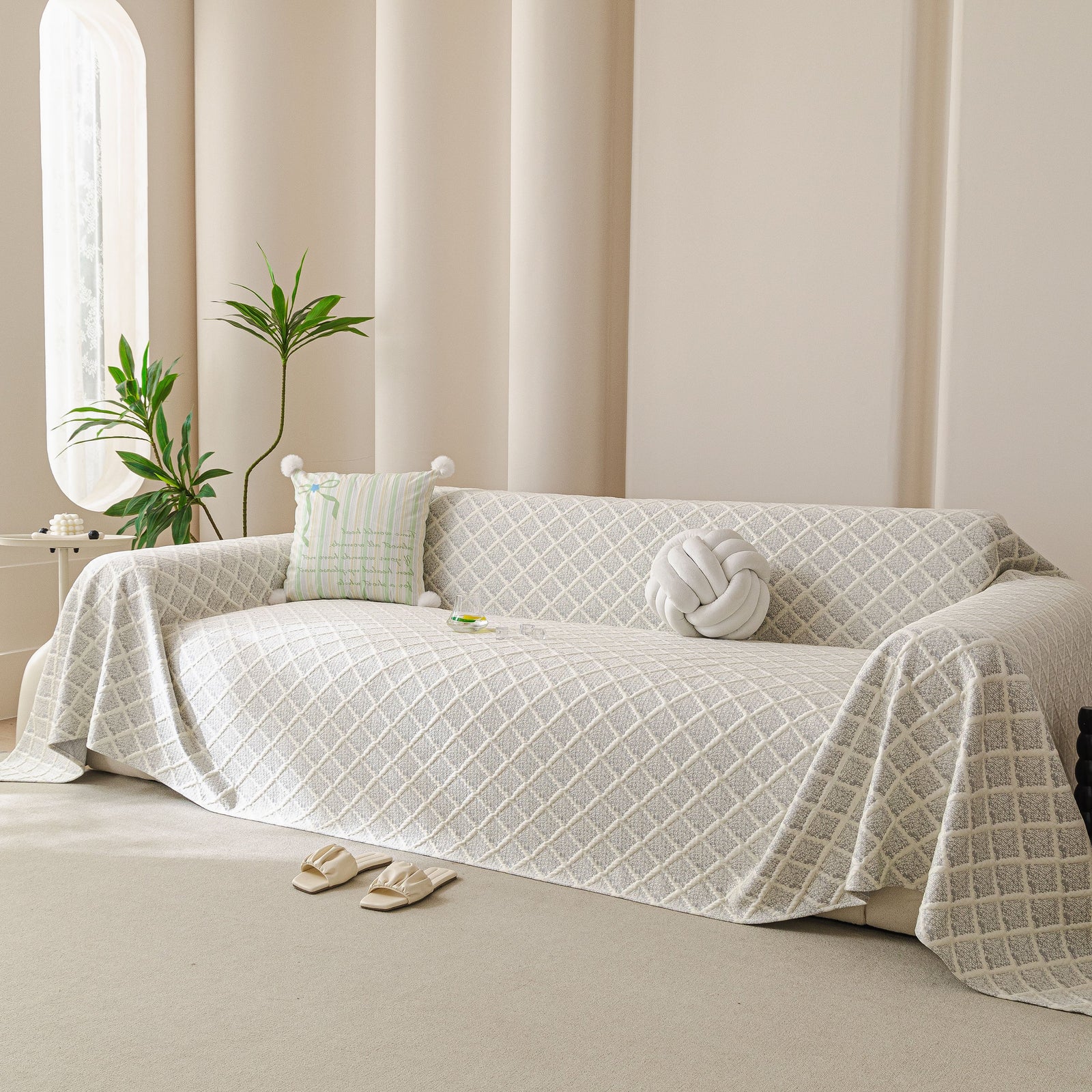 Cooling Couch Cover Throw, Washable Breathable Summer Bed Cover Sofa Protector Covers