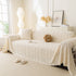 Thick Cozy 3D Cable Sofa Throw Cover, Plush Jacquard Warm Fleece Throw Blanket