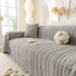 Thick Cozy 3D Cable Sofa Throw Cover, Plush Jacquard Warm Fleece Throw Blanket