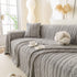 Thick Cozy 3D Cable Sofa Throw Cover, Plush Jacquard Warm Fleece Throw Blanket