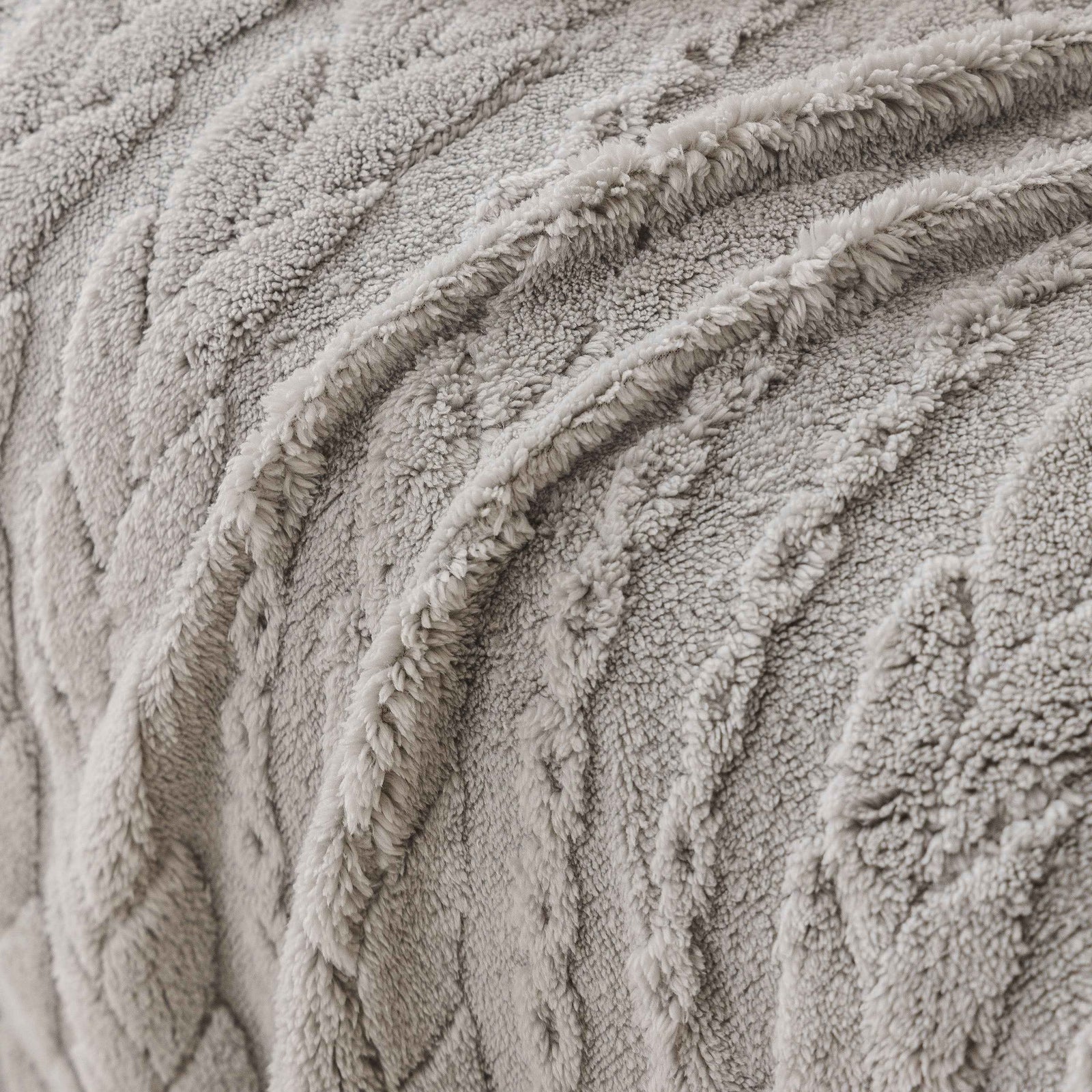 Thick Cozy 3D Cable Sofa Throw Cover, Plush Jacquard Warm Fleece Throw Blanket