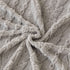 Thick Cozy 3D Cable Sofa Throw Cover, Plush Jacquard Warm Fleece Throw Blanket