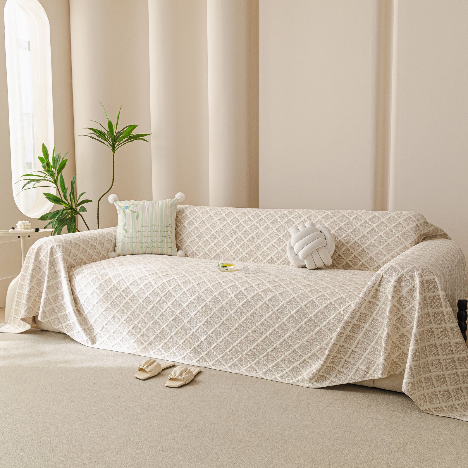 Cooling Couch Cover Throw, Washable Breathable Summer Bed Cover Sofa Protector Covers