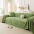 Thick Cozy 3D Cable Sofa Throw Cover, Plush Jacquard Warm Fleece Throw Blanket