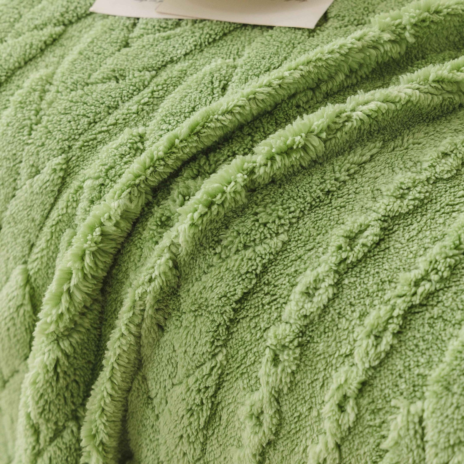 Thick Cozy 3D Cable Sofa Throw Cover, Plush Jacquard Warm Fleece Throw Blanket