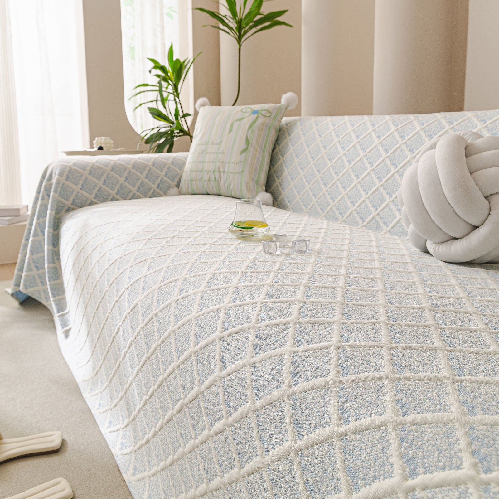 Cooling Couch Cover Throw, Washable Breathable Summer Bed Cover Sofa Protector Covers