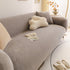 Soft Plush Warm Sofa Cover Stretchable Cozy Velvet Couch Protector for Fall & Winter