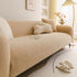 Soft Plush Warm Sofa Cover Stretchable Cozy Velvet Couch Protector for Fall & Winter