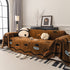 Cute Chenille Couch Cover Throw, Cartoon Soft Washable Sofa Cover for Sectional Sofas