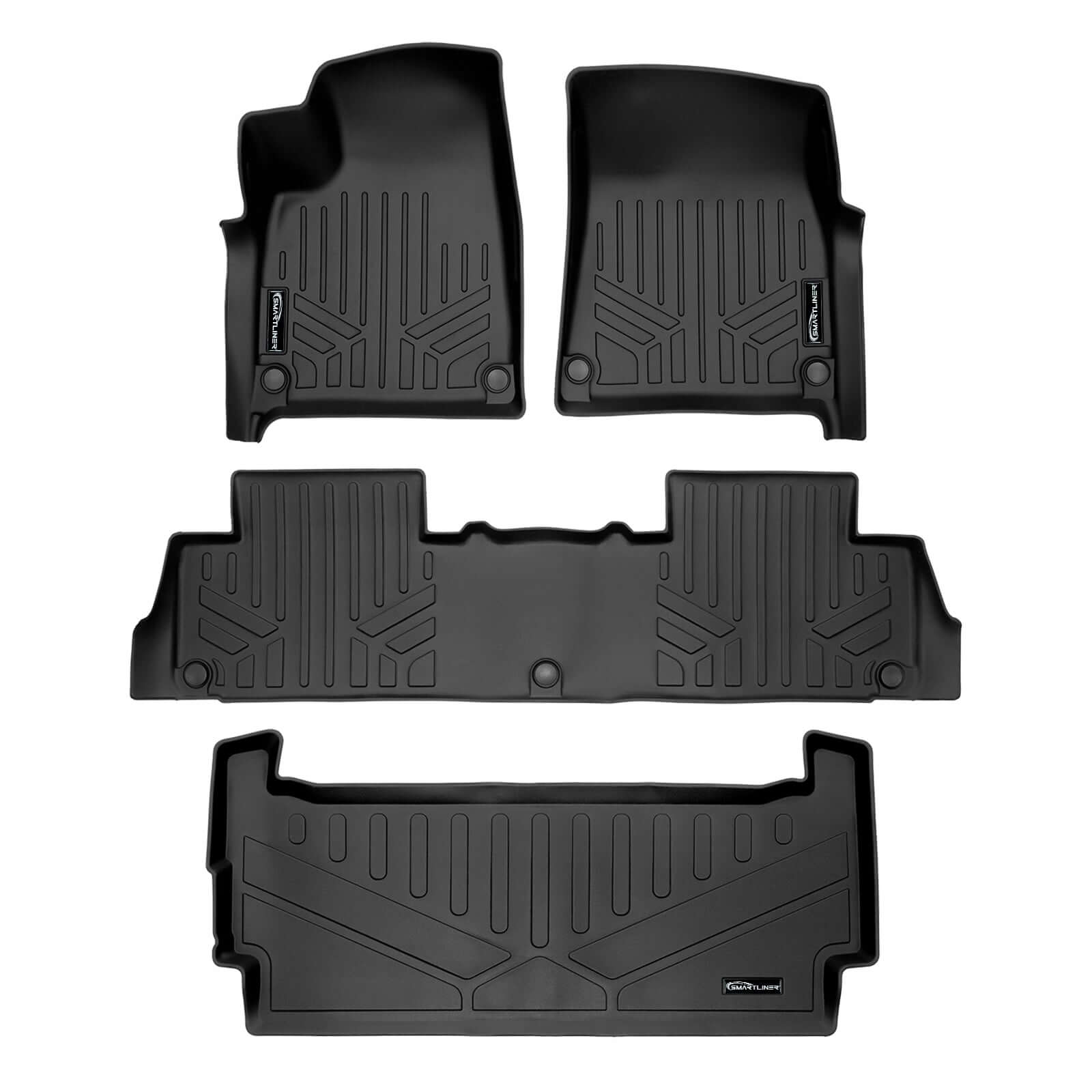 SMARTLINER Custom Fit Floor Liners For 2022-2024 Rivian R1S