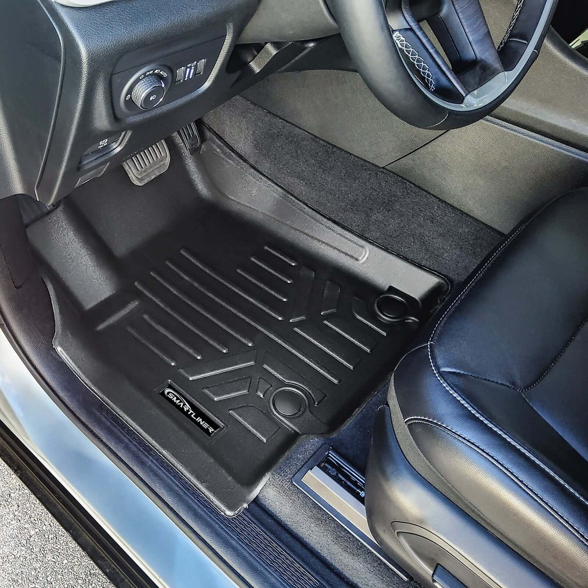 SMARTLINER Custom Fit Floor Liners For 2021-2025 Jeep Grand Cherokee L with 2nd Row Bucket Seats With Center Console (No subwoofer)