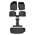 SMARTLINER Custom Fit Floor Liners For 2021-2025 Jeep Grand Cherokee L with 2nd Row Bucket Seats With Center Console