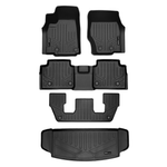 SMARTLINER Custom Fit Floor Liners For 2021-2025 Jeep Grand Cherokee L w/ 2nd Row Bucket Seats and center console (No subwoofer)