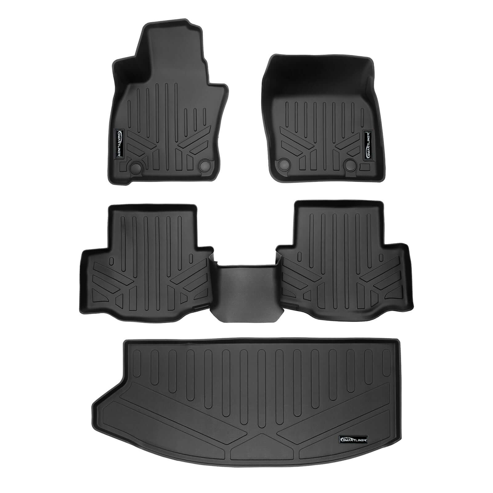 SMARTLINER Custom Fit Floor Liners For 2024-2025 Mazda CX-90 (Only Fits 2nd Row Bench)