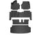 SMARTLINER Custom Fit Floor Liners Compatible With 2024 - 2025 Kia EV9 (2nd Row Bench Seat)