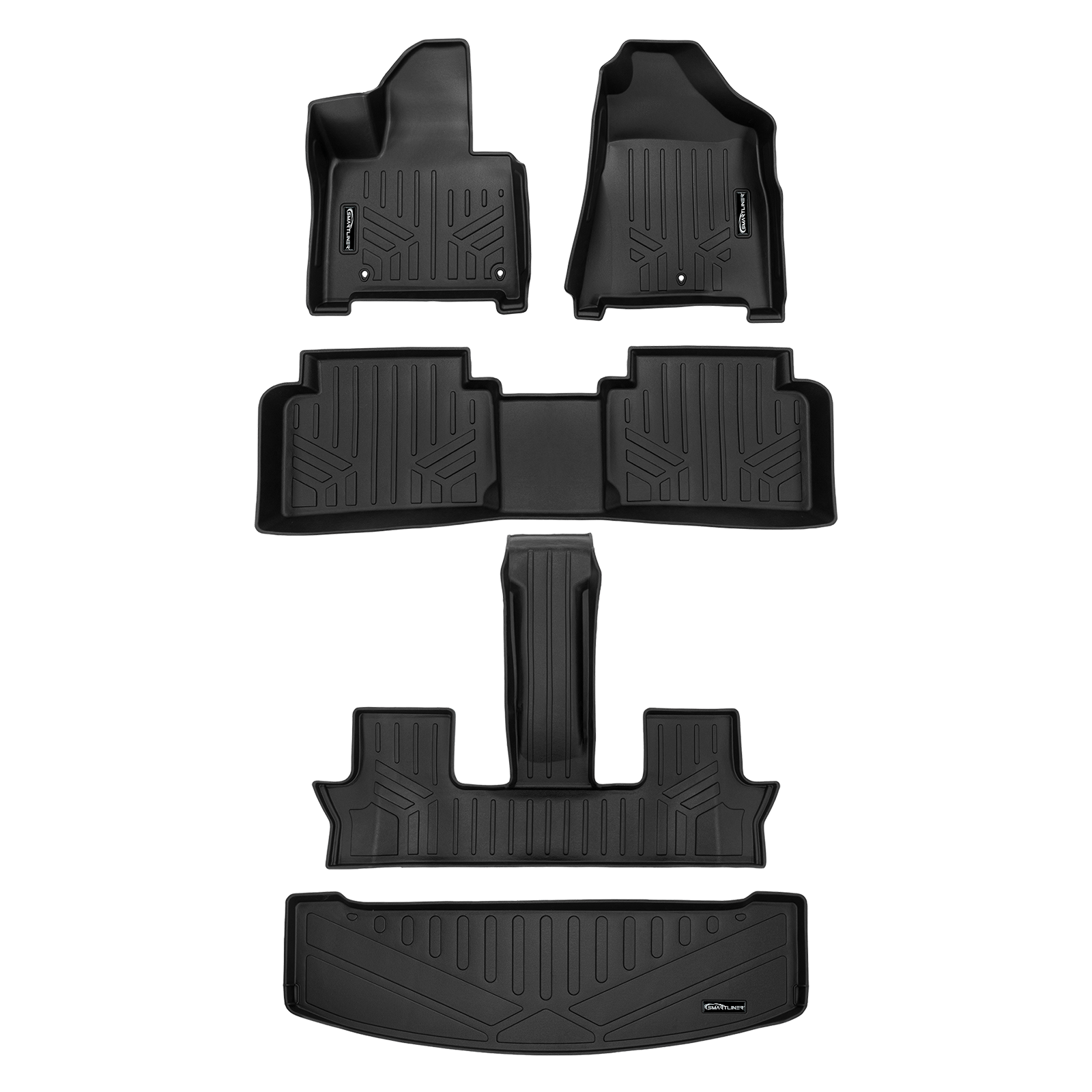 SMARTLINER Custom Fit Floor Liners For 2024-2025 Hyundai Santa Fe (SG)