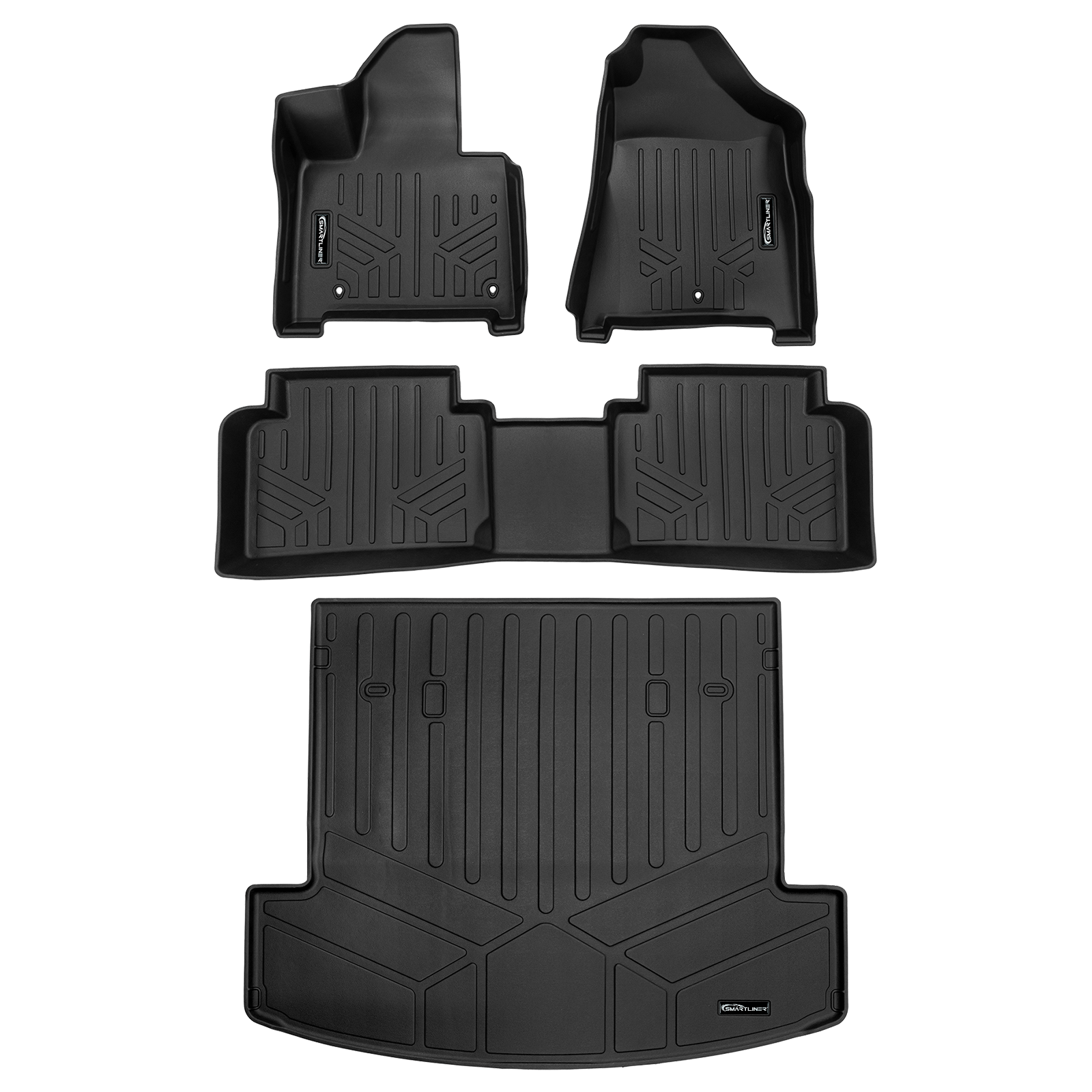 SMARTLINER Custom Fit Floor Liners For 2024-2025 Hyundai Santa Fe (SG)
